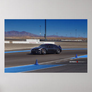 Nissan GT-R R35 on the Track Poster