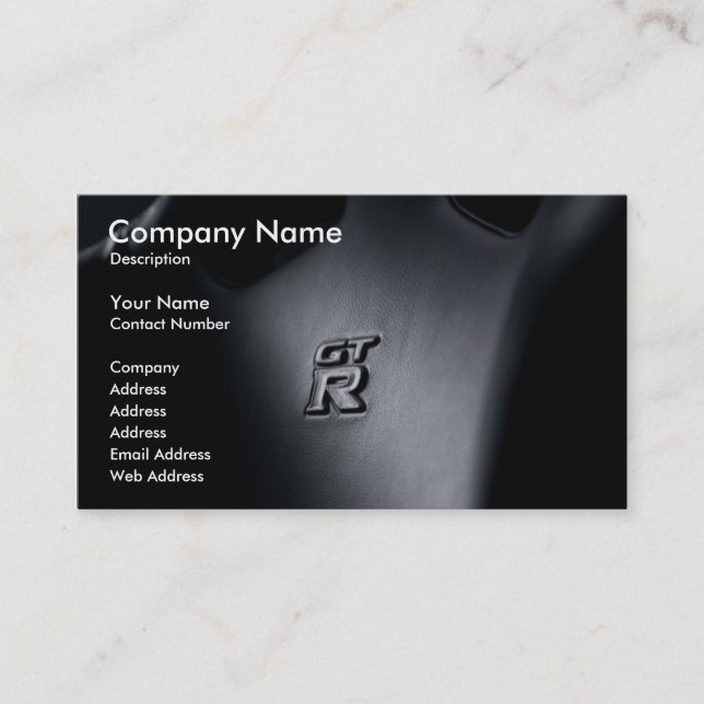 nissan-gt-r-specv-17, Company Name, Description... Business Card (Front)