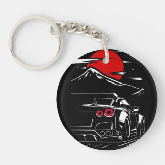 Nissan GTR R35, car,Acrylic keyring