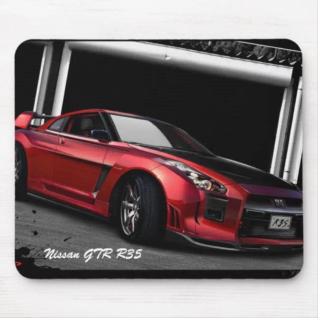 Iron Mouse R35 Nissan GTR R35- Mousepad | Zazzle