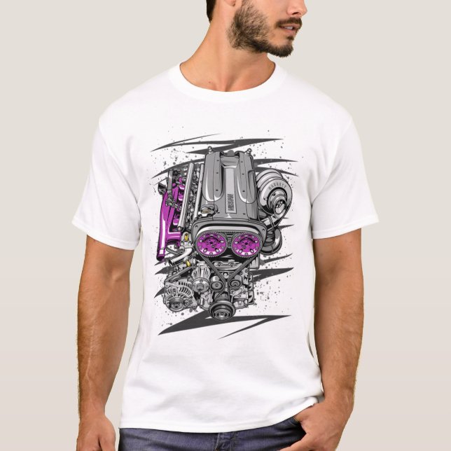 Nissan Rb26 Gtr T-ShirtNissan's RB26 Engine T-Shirt (Front)