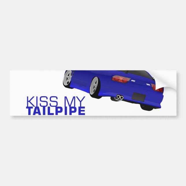 Nissan s13 (180sx/200sx/240sx) - Blue Bumper Sticker (Front)