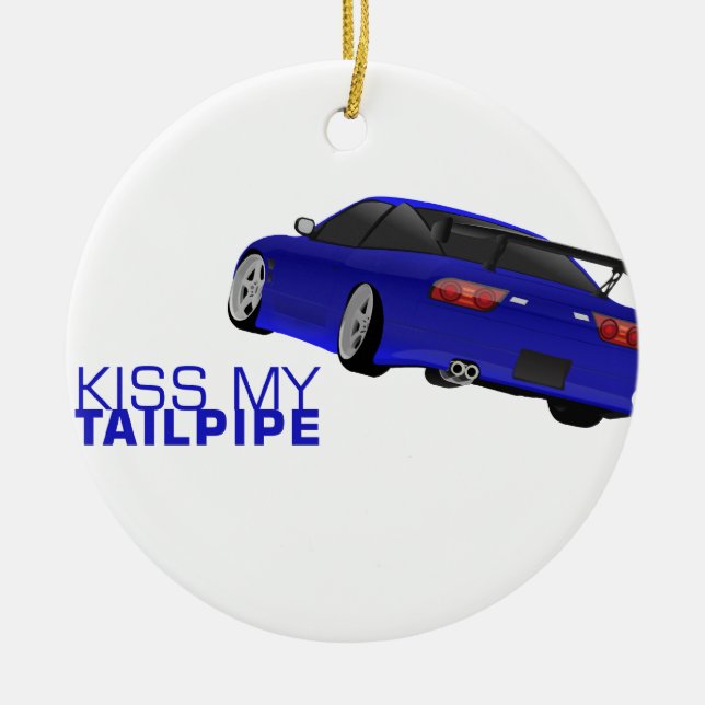 Nissan s13 (180sx/200sx/240sx) - Blue Ceramic Tree Decoration (Front)
