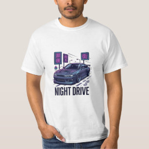 Nissan Silvia S14 Night Drive Japanese Aesthetic T T-Shirt