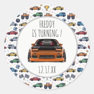 Nissan Silvia S-Chassis 240sx drift spec lowered Classic Round Sticker