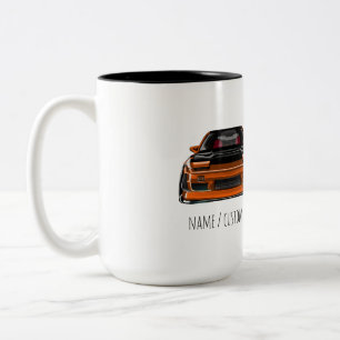 Nissan Silvia S-Chassis 240sx drift spec lowered Two-Tone Coffee Mug
