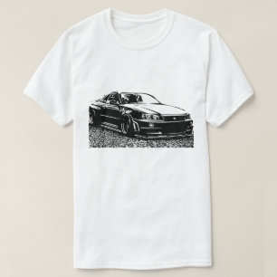 Nissan Skyline GTR R34 vector Image T-Shirt