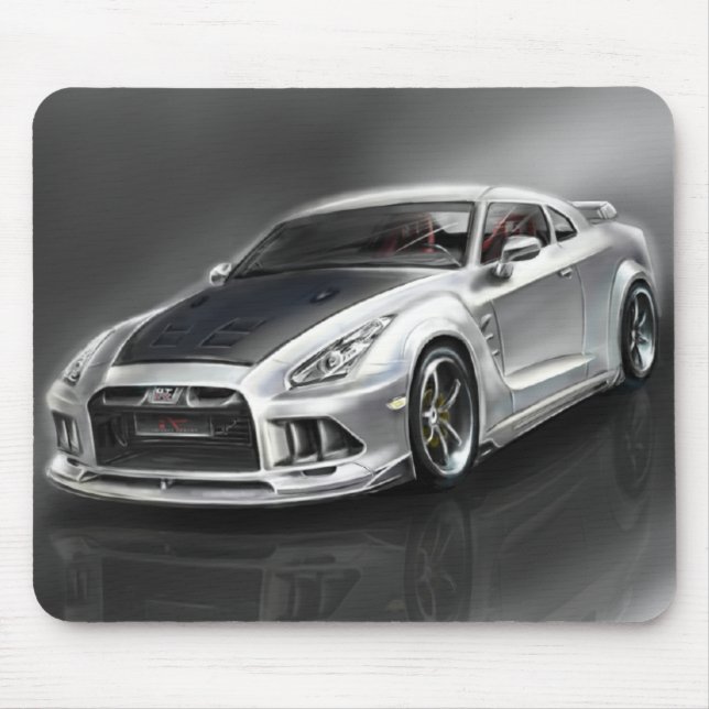 Nissan Skyline GTR R35 Mouse Mat (Front)