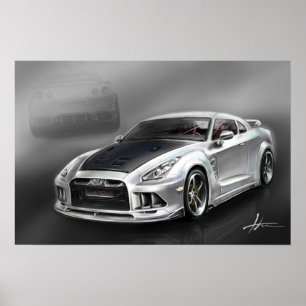 Nissan Skyline GTR R35 Poster