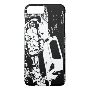 Nissan Skyline GTR with Graffiti Backdrop iPhone 8 Plus/7 Plus Case