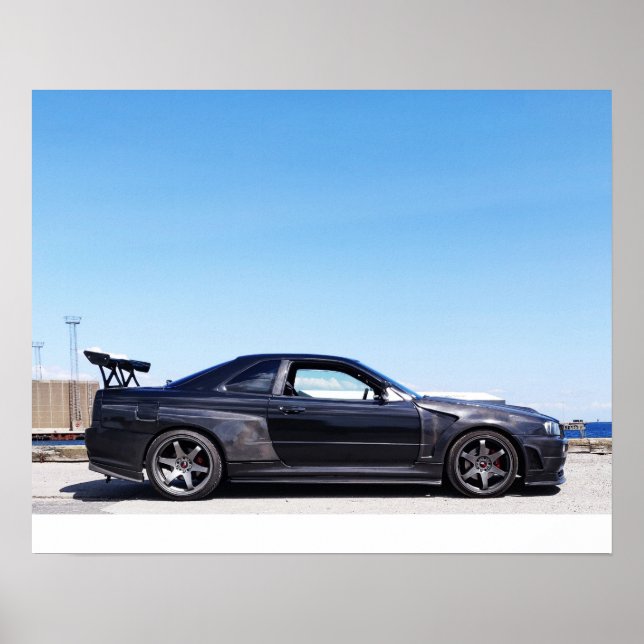 Nissan Skyline R34 poster (Front)