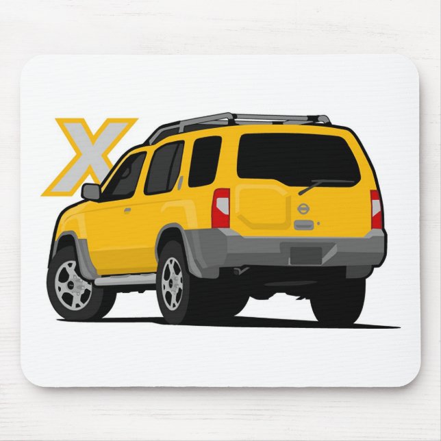 Nissan Xterra Yellow Mouse Mat (Front)