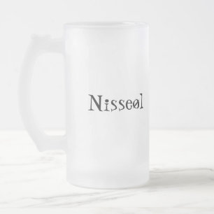 Nisseøl Frosted Glass Beer Mug