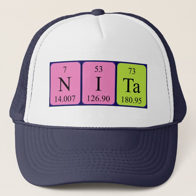 Nita periodic table name hat (Front)