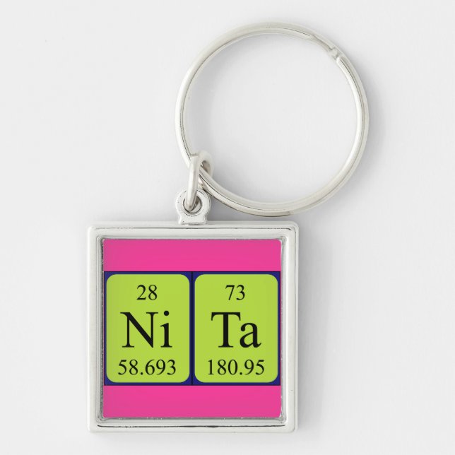 Nita periodic table name keyring (Front)