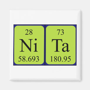 Nita periodic table name magnet