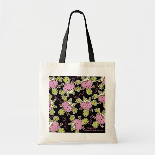 Nite Owl Collage Tote Bag (Front)