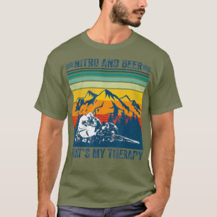 Nitro And Beer Thats My Therapy Motorcycle Drag T-Shirt