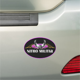 NITRO MILITIA car magnet