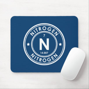 Nitrogen Element Blue Mouse Pad
