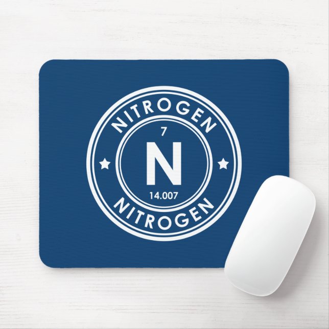 Nitrogen Element Blue Mouse Pad (With Mouse)