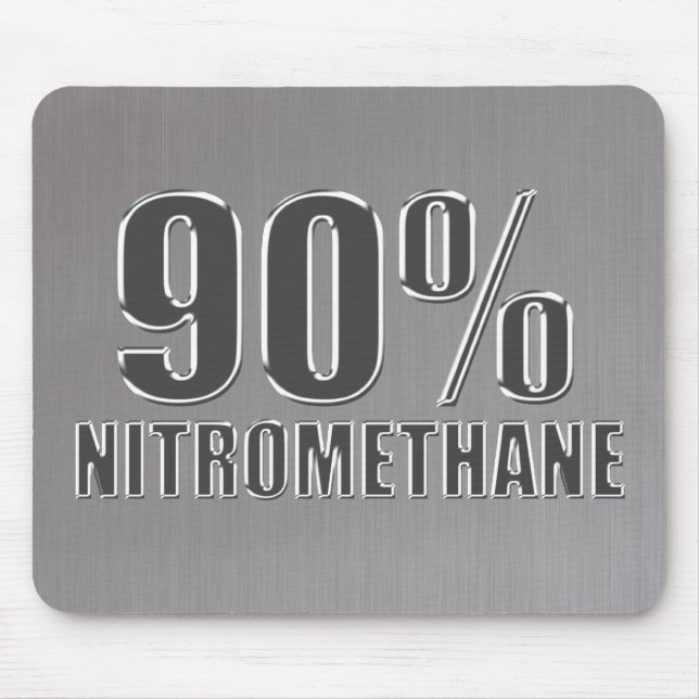 Nitromethane drag racing fuel nitro mouse mat (Front)