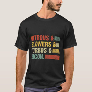 Nitrous Blowers Turbos Bycon Food Retro Bbq Meat  T-Shirt