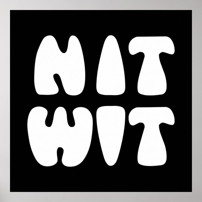 NITWIT POSTER (Front)