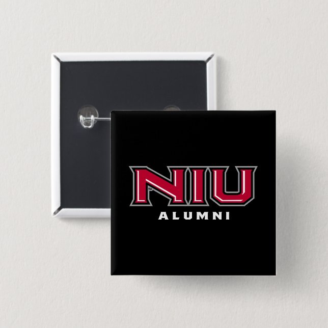 NIU Alumni 15 Cm Square Badge (Front & Back)