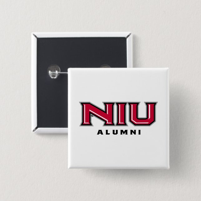 NIU Alumni 15 Cm Square Badge (Front & Back)