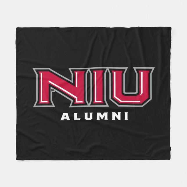 NIU Alumni Fleece Blanket (Front (Horizontal))