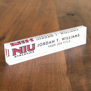 NIU Athletics Nameplate