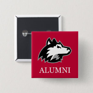 NIU Huskies Alumni 15 Cm Square Badge