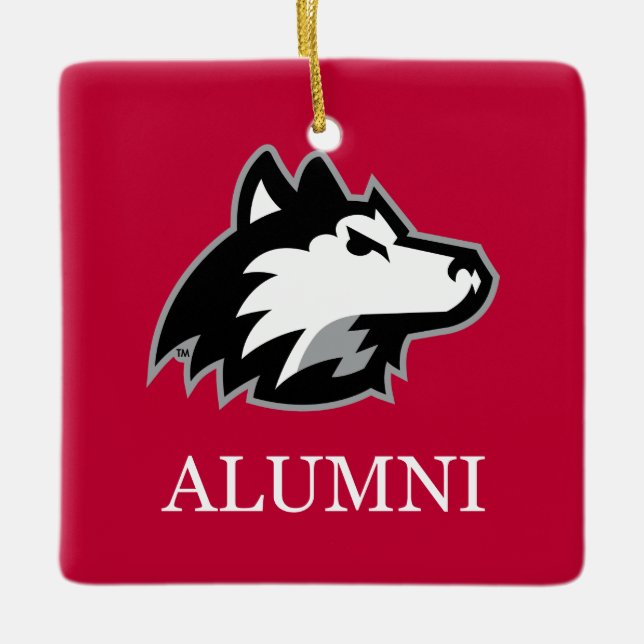NIU Huskies Alumni Ceramic Ornament (Front)