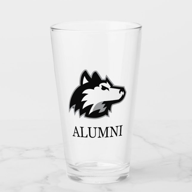 NIU Huskies Alumni Glass (Front)