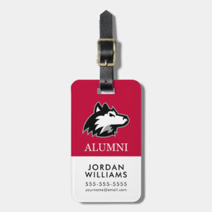 NIU Huskies Alumni Luggage Tag