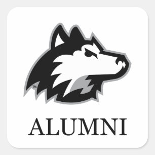 NIU Huskies Alumni Square Sticker
