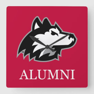 NIU Huskies Alumni Square Wall Clock