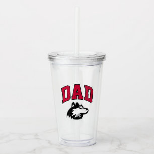 NIU Huskies Dad Acrylic Tumbler