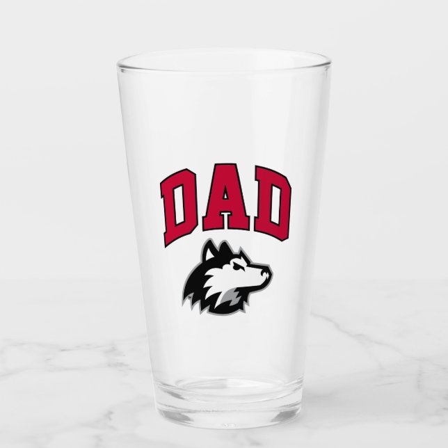 NIU Huskies Dad Glass (Front)