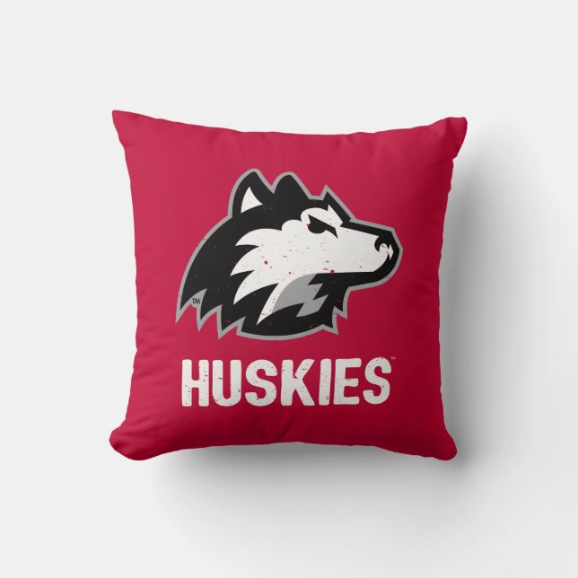 NIU Huskies Distressed Cushion (Front)