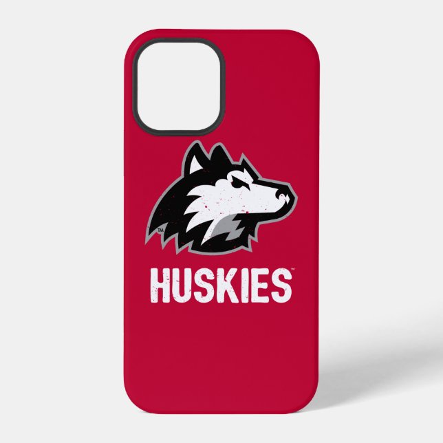 NIU Huskies Distressed iPhone Case (Back)