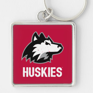 NIU Huskies Distressed Key Ring