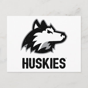 NIU Huskies Distressed Postcard