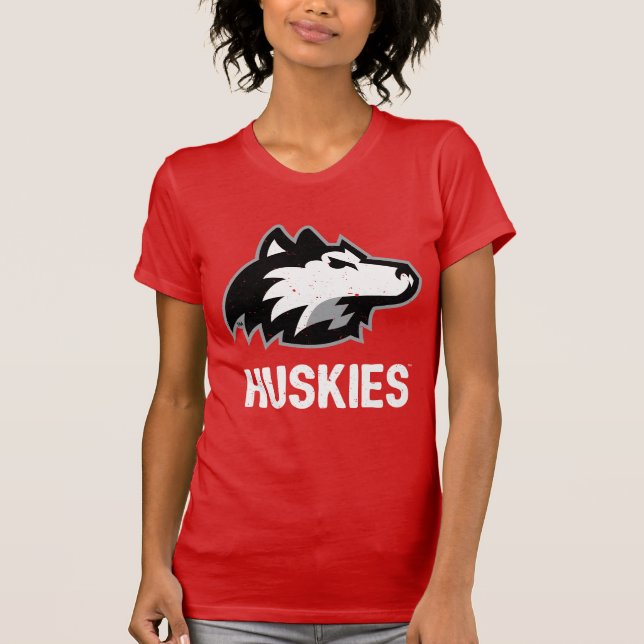 NIU Huskies Distressed T-Shirt (Front)