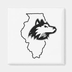 NIU Huskies State Love Magnet