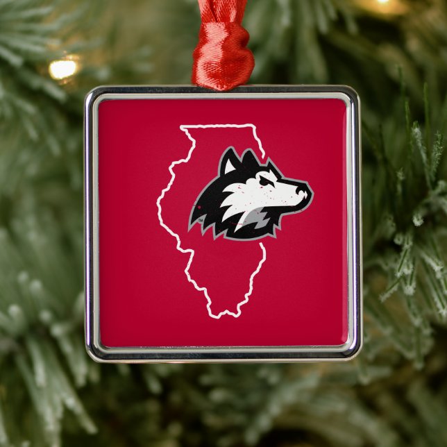 NIU Huskies State Love Metal Tree Decoration (Tree)