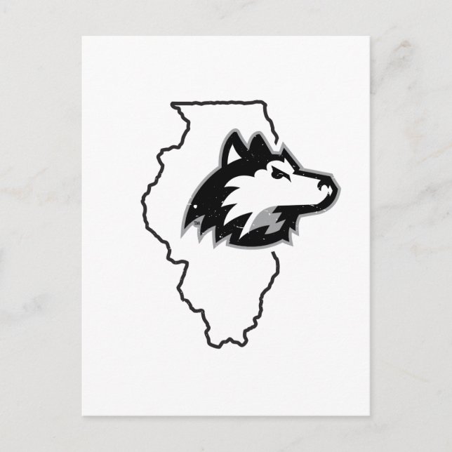 NIU Huskies State Love Postcard (Front)