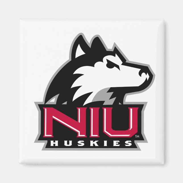 NIU Huskies Wordmark Magnet (Front)