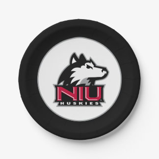 NIU Huskies Wordmark Paper Plate